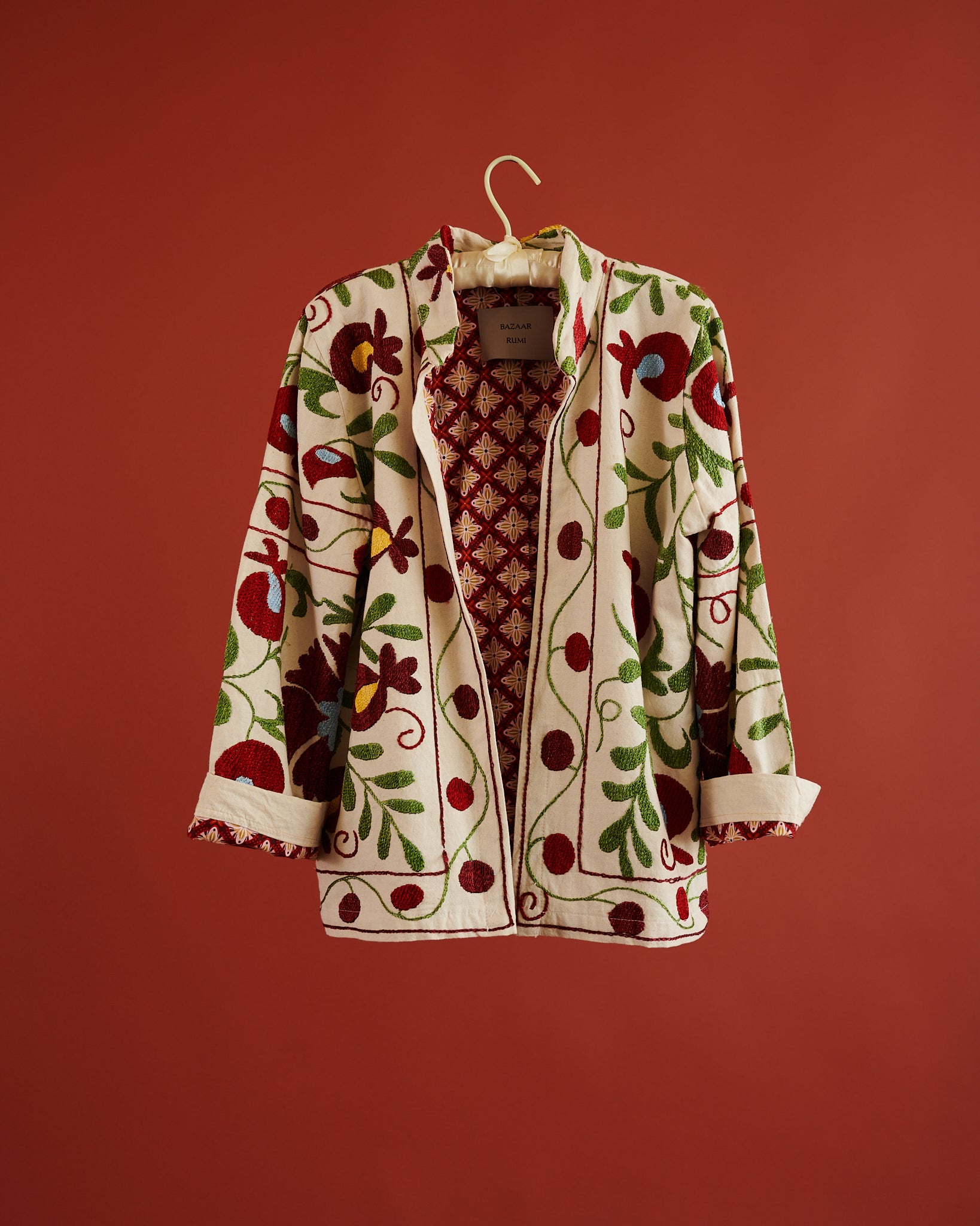 Can Suzani Jacket Red/Green