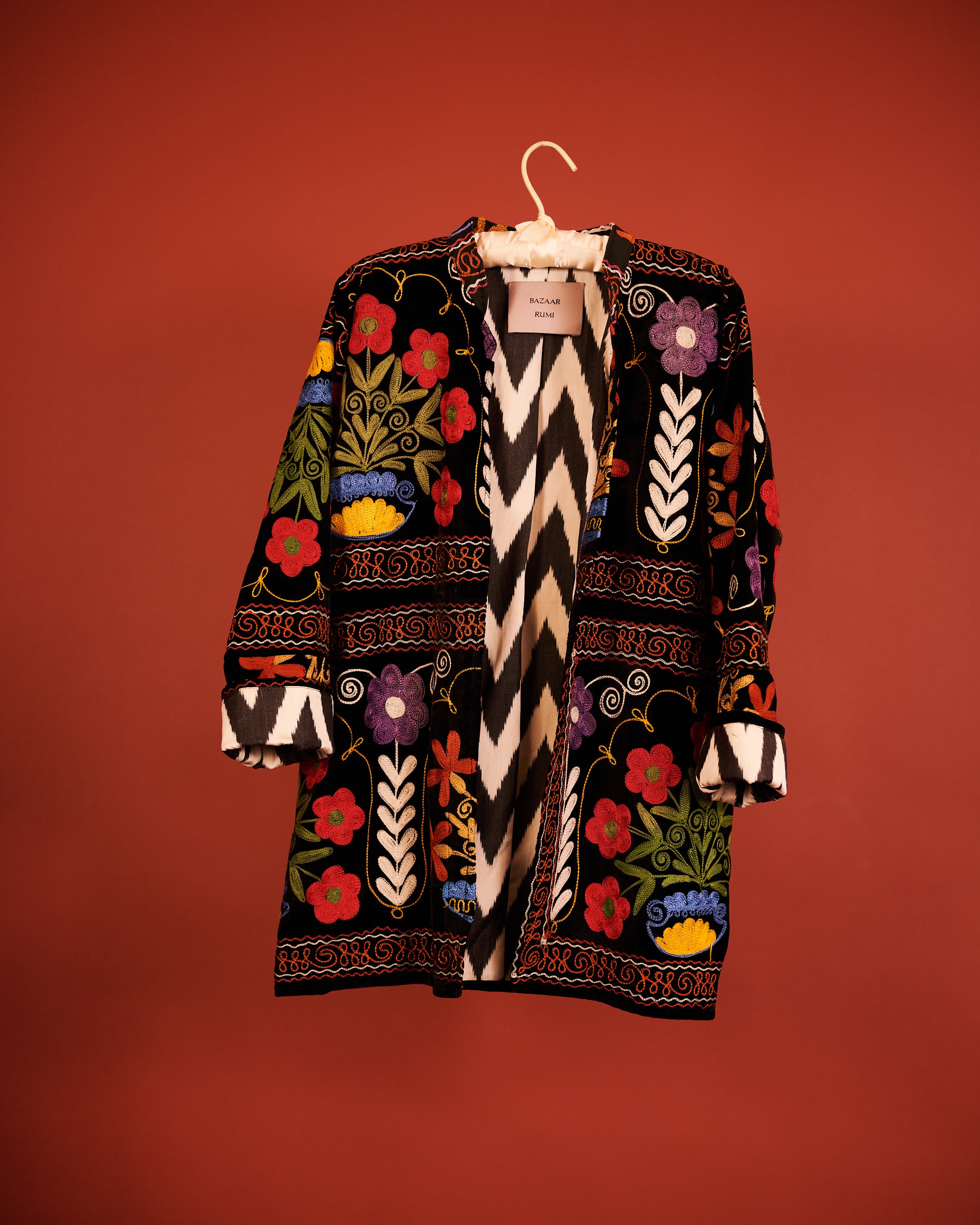 Lale Suzani and Ikat Velvet Jacket