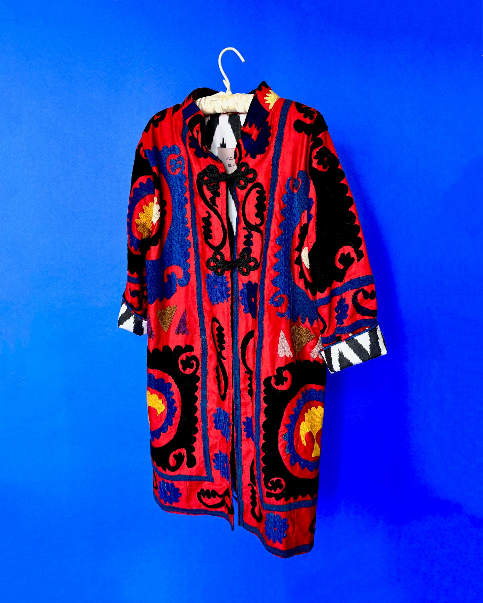 Can Suzani and Ikat Kaftan Long