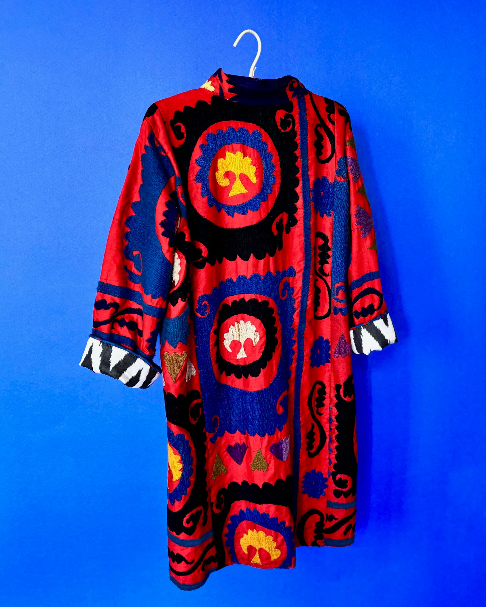 Can Suzani and Ikat Kaftan Long