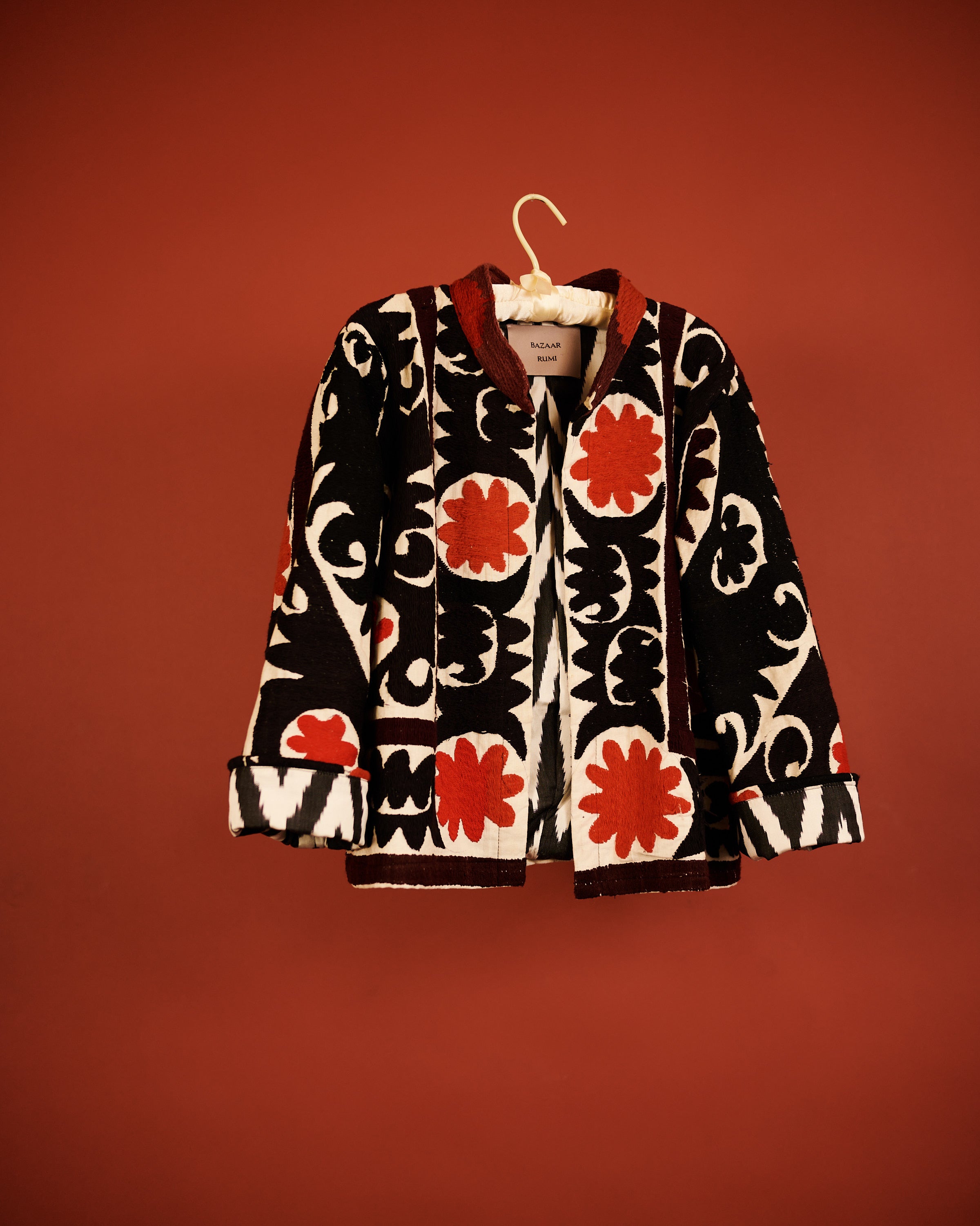 Naz Suzani and Ikat Jacket Black