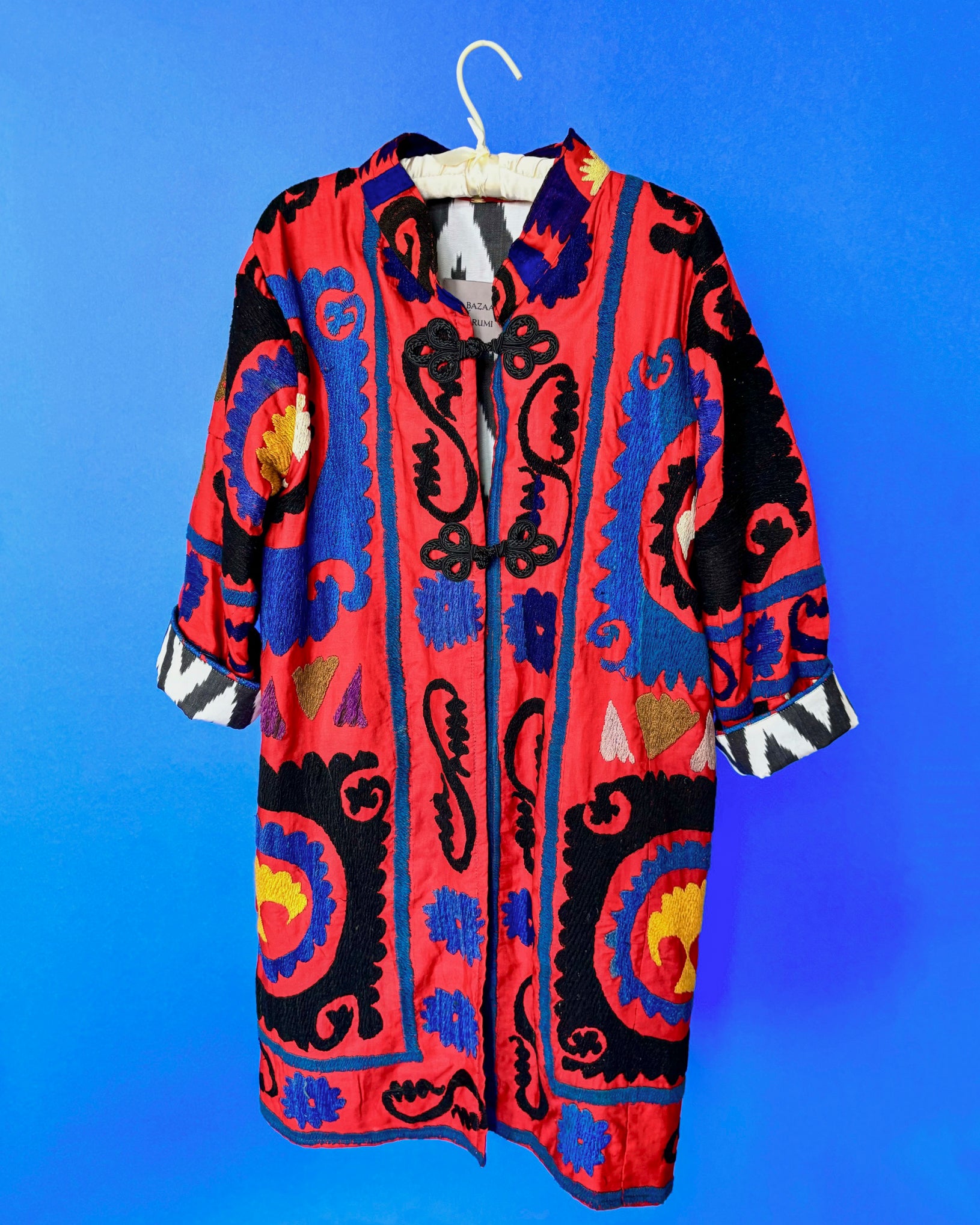 Can Suzani and Ikat Kaftan Long