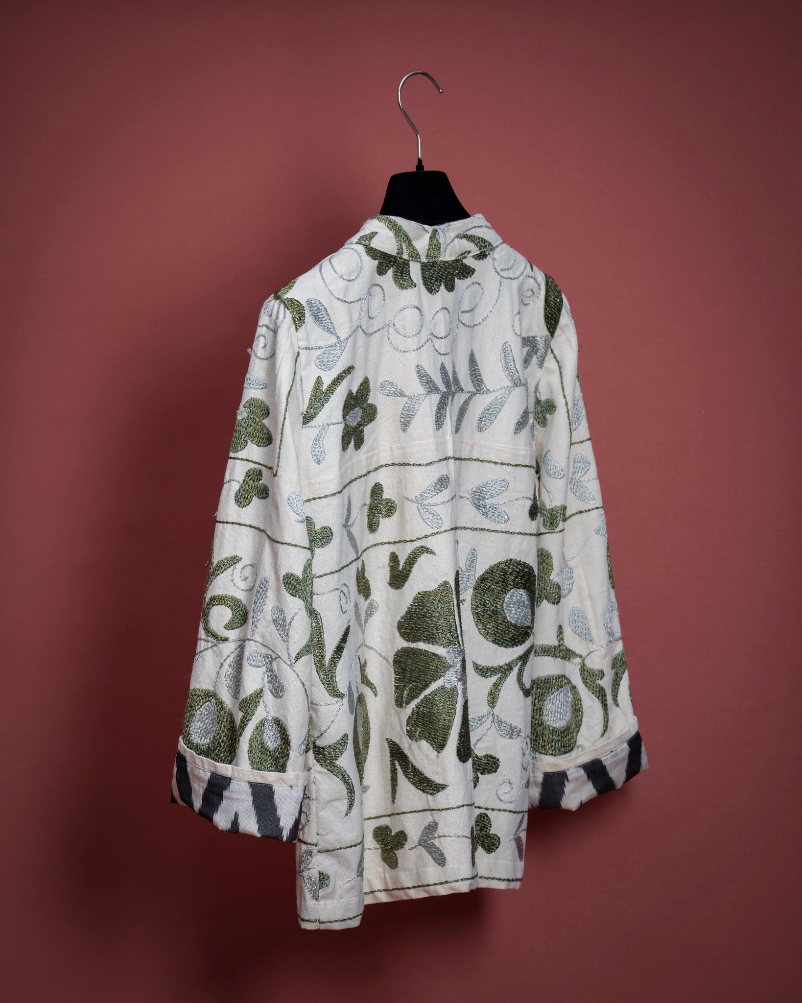 Can Suzani Jacket Green